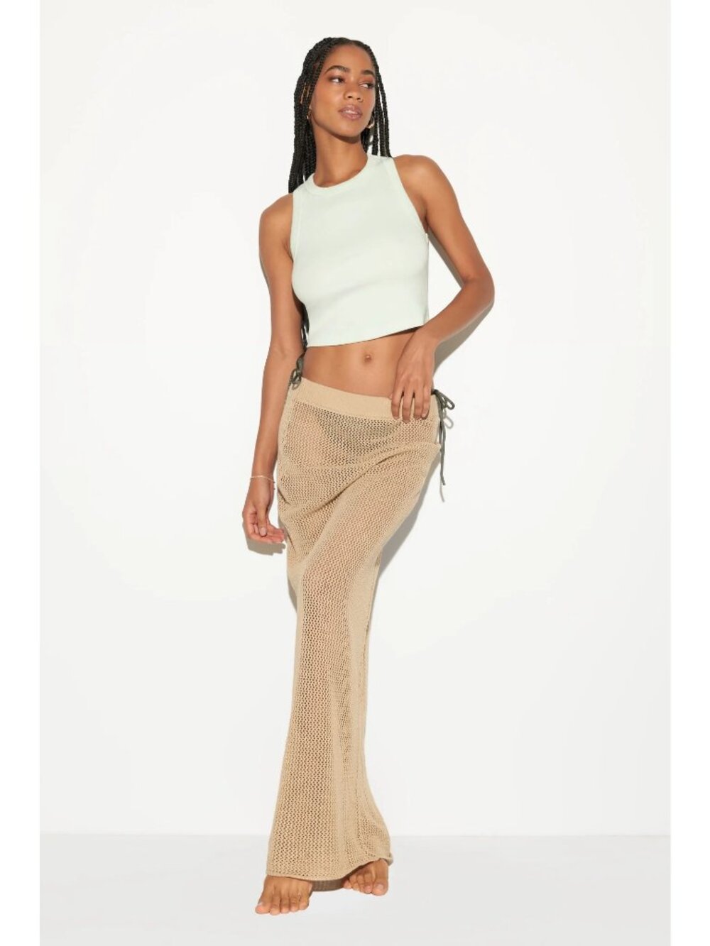 Spiritual Gangster Carmen Crochet Maxi Skirt Palo Santo XL NWT Swim Cover Up - Picture 15 of 16